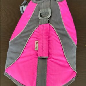 Pink and Gray Dog Jacket (Small)